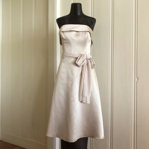 Cream Champagne White House|Black Market A-line Semi-formal Dress